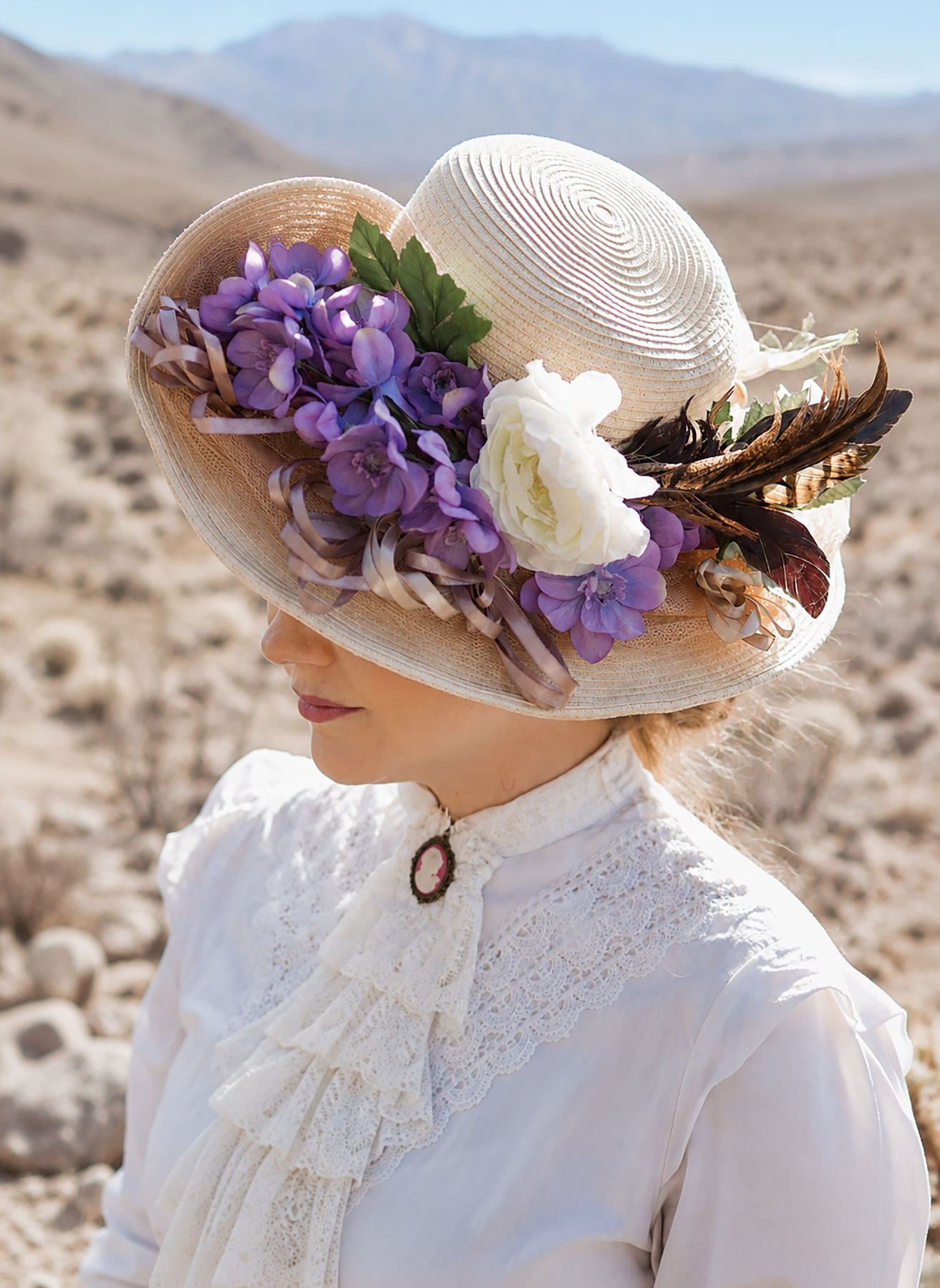 AT Butler and her pretty hat
